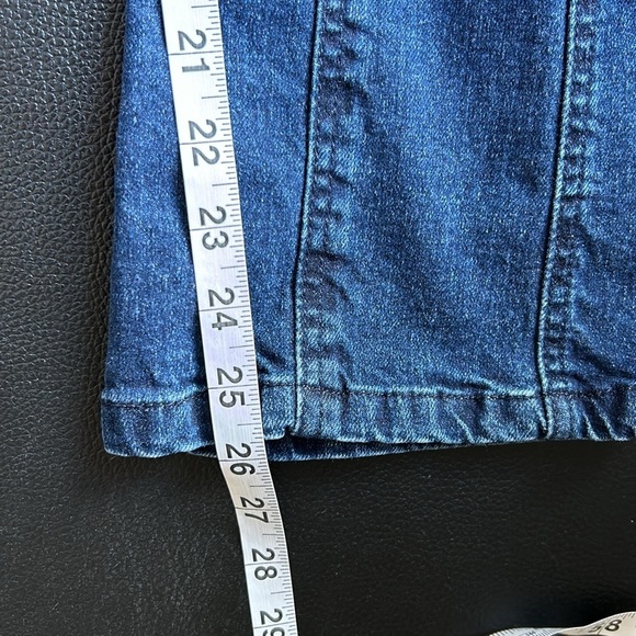 Anthro VILAGALLO Lexi Jean Flare Effect Front Pockets Button Fly Sz 34 US 0 NEW - Picture 13 of 16